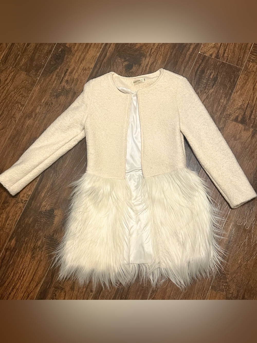 Korean faux fur overcoat